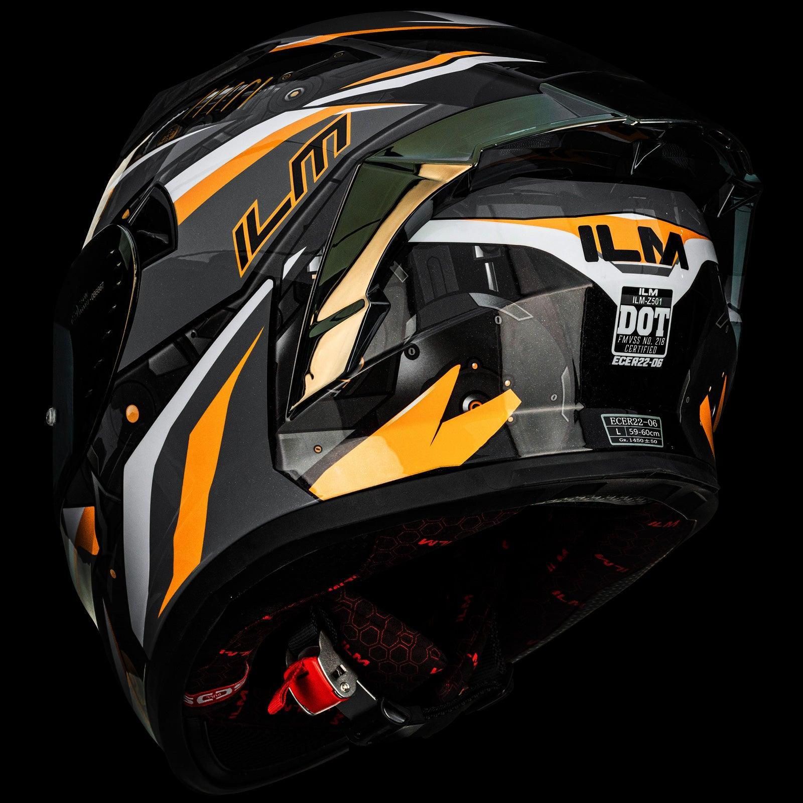 Clearance Sale - ILM Full Face Motorcycle Helmet Model Z501 (5 Colors) - Image 16