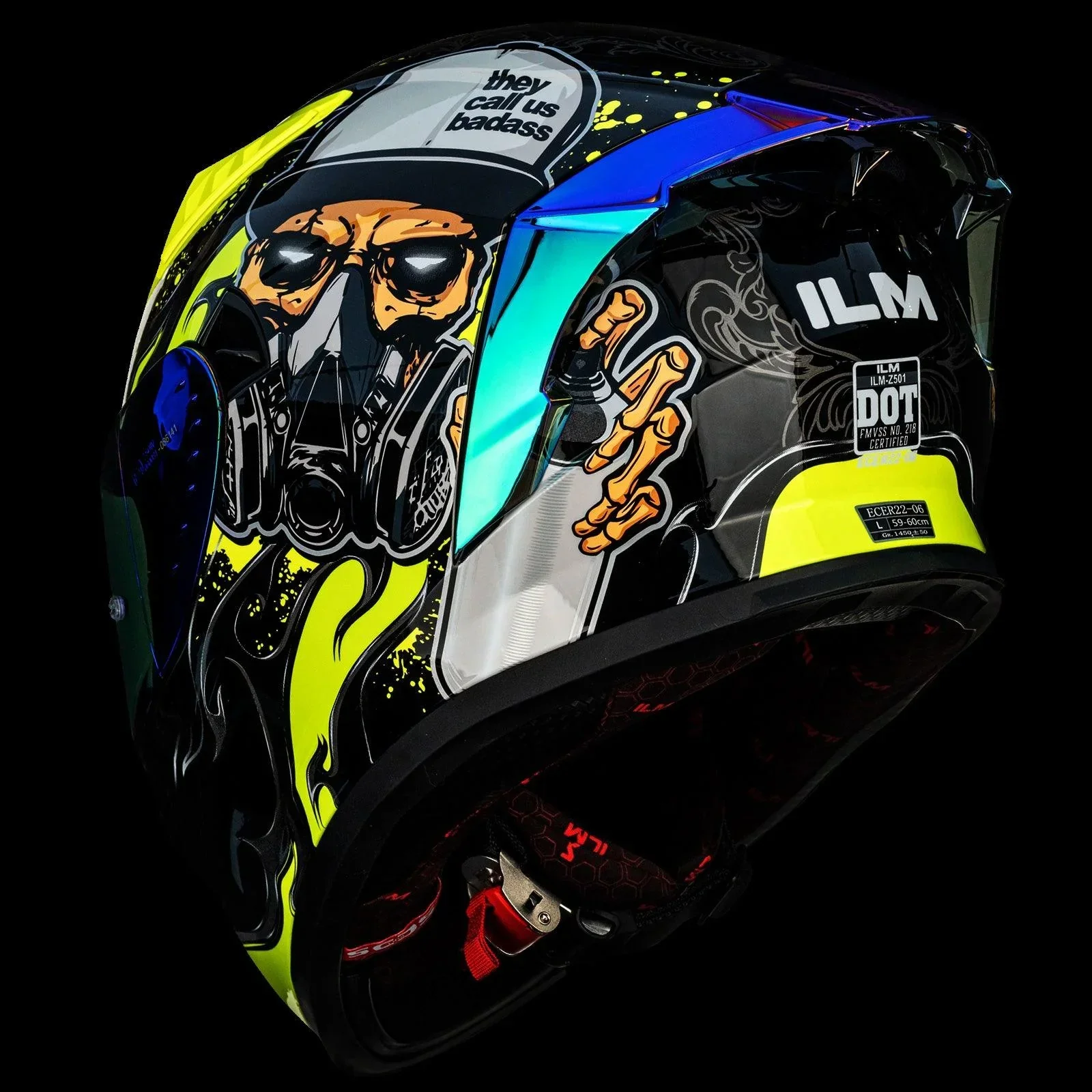 Clearance Sale - ILM Full Face Motorcycle Helmet Model Z501 (5 Colors) - Image 8