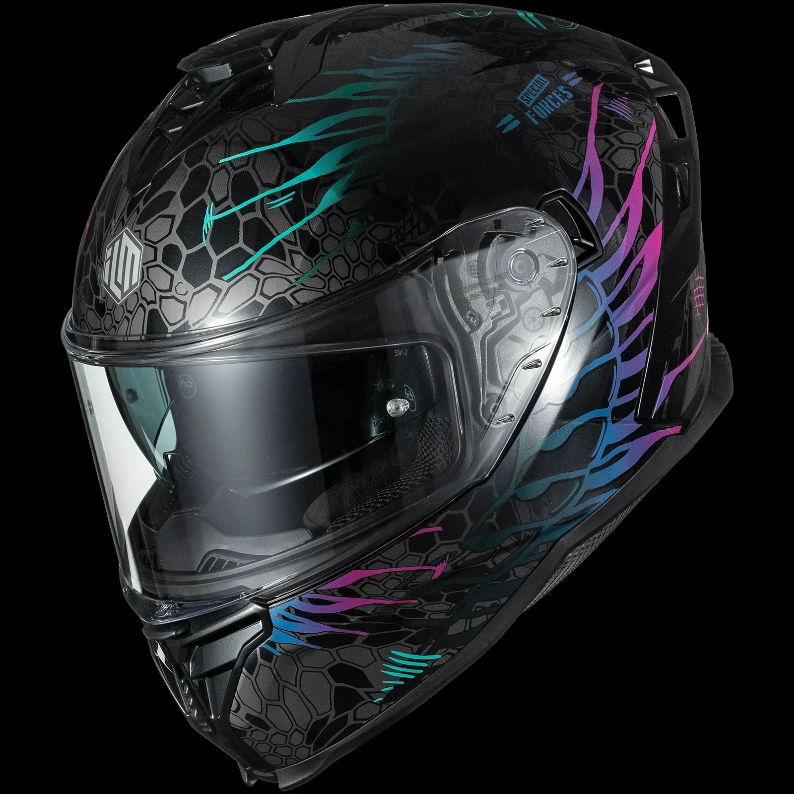 ILM Motorcycle Full Face Street Racing Helmet Model MF567 - Image 7
